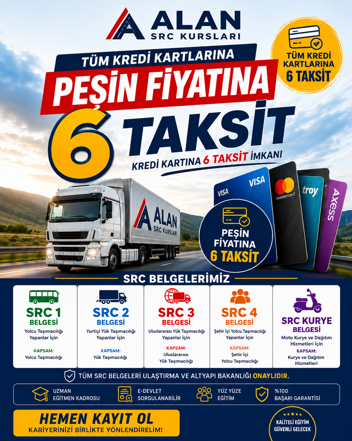 SRC Belgesi 2026: SRC 1, 2, 3, 4, 5 ve SRC Kurye